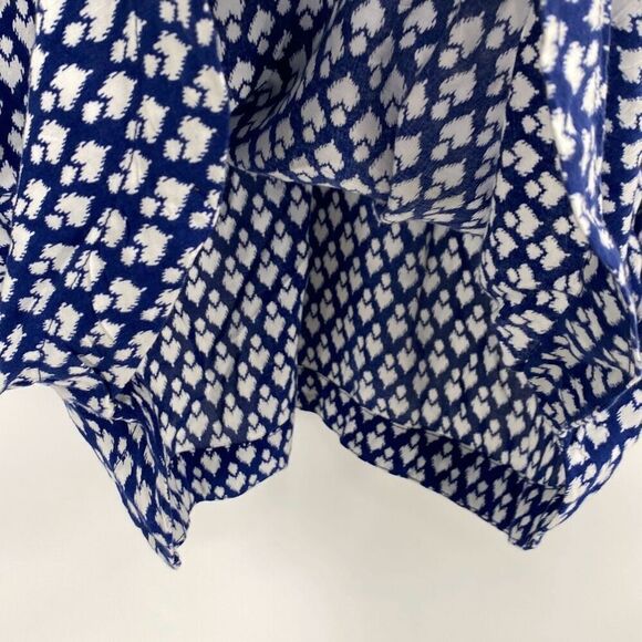 Beach lunch lounge Cover-Up Slip Dress Embroidered V-Neck Tassel  Blue White Mul - Picture 10 of 13